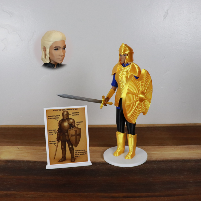 Armor of God Warrior - WOMAN (Blue Tunic)