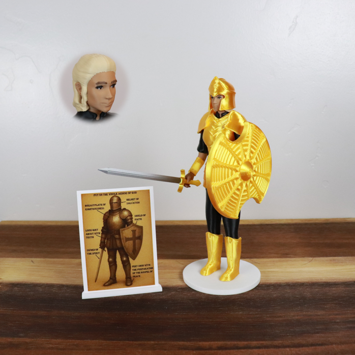 Armor of God Warrior - WOMAN (Black Tunic)