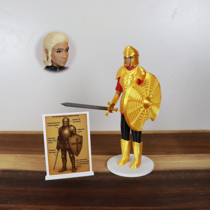 Armor of God Warrior - WOMAN (Red Tunic)