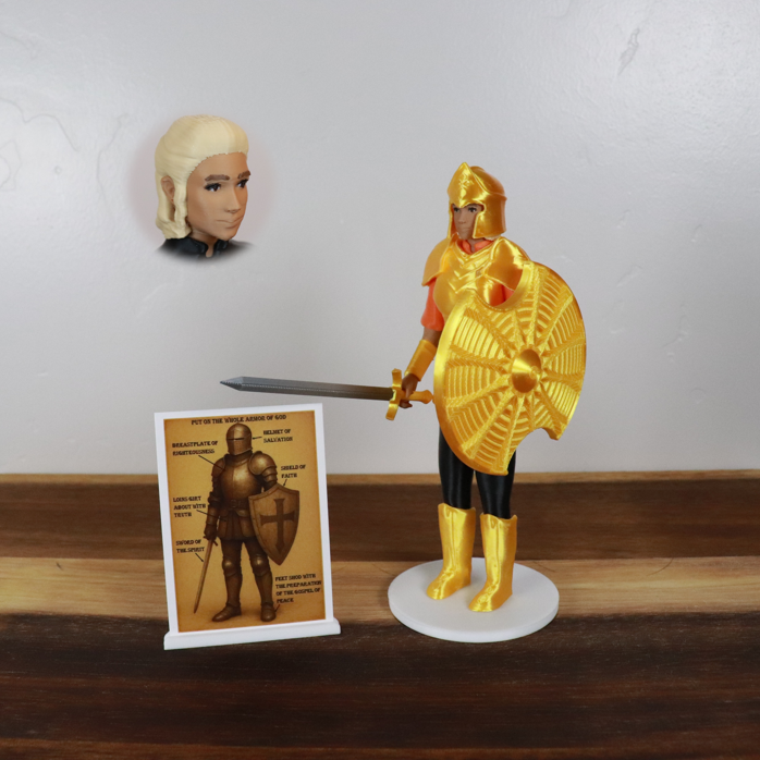 Armor of God Warrior - WOMAN (Orange Tunic)