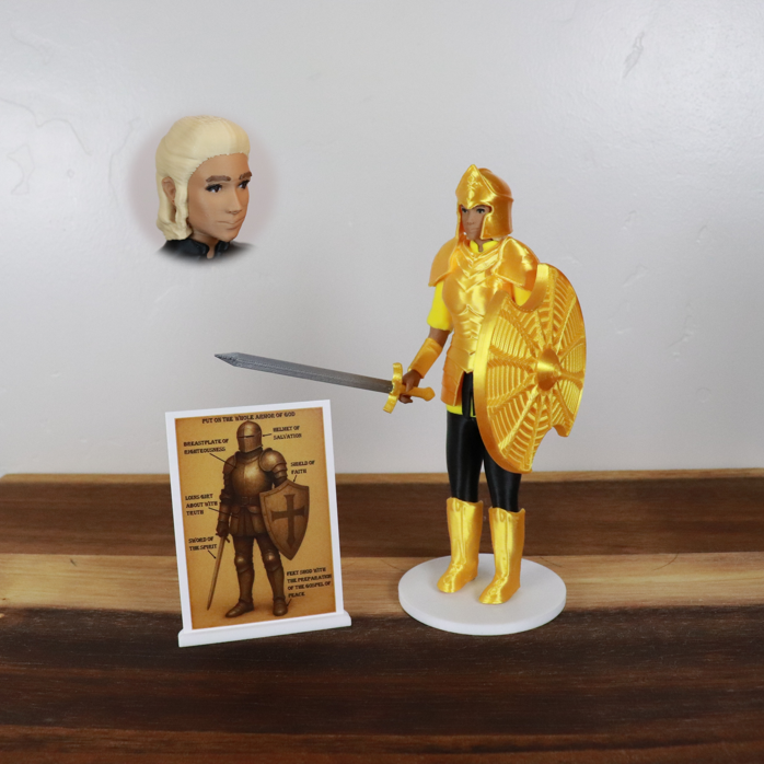 Armor of God Warrior - WOMAN (Yellow Tunic)