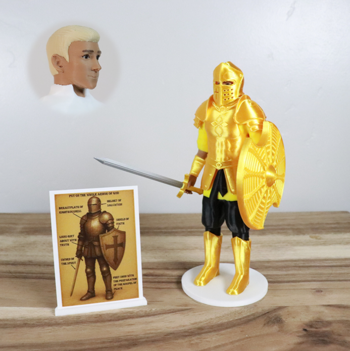 Armor of God Warrior - MAN (Yellow Tunic)