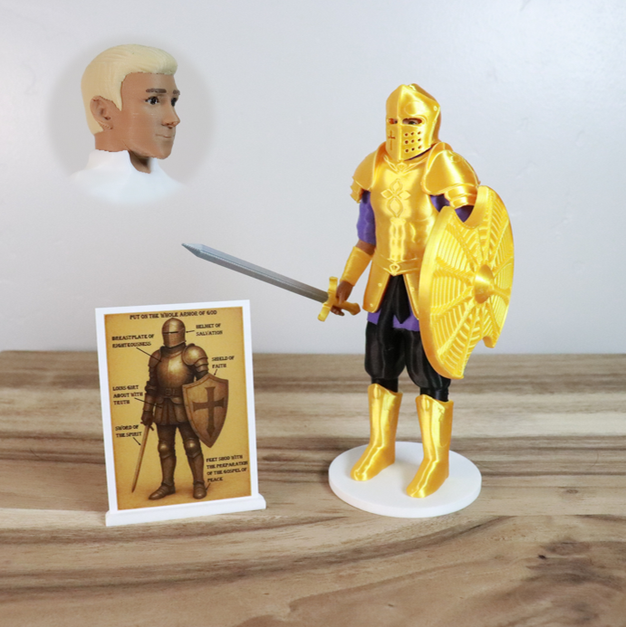 Armor of God Warrior - MAN (Purple Tunic)