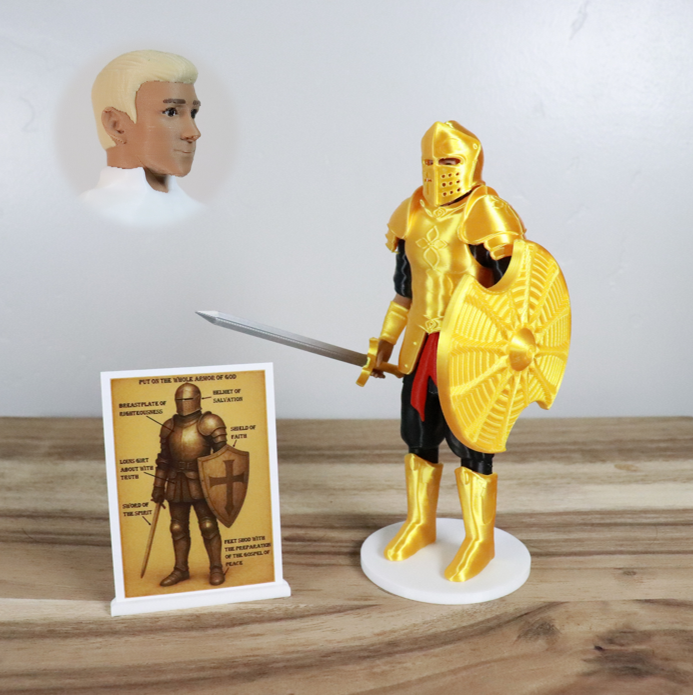 Armor of God Warrior - MAN (Black Tunic)