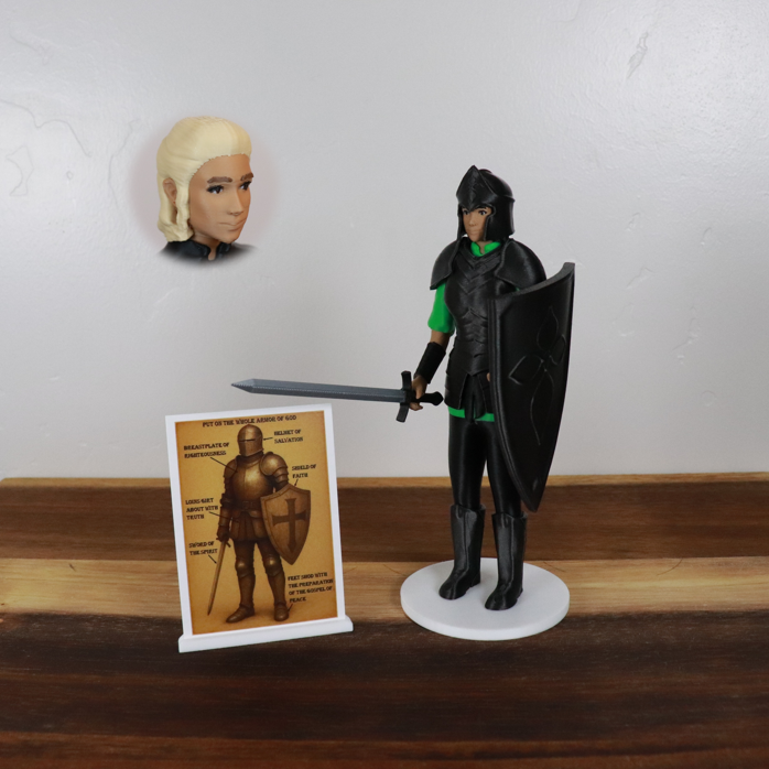 Armor of God Warrior - WOMAN (Green Tunic)