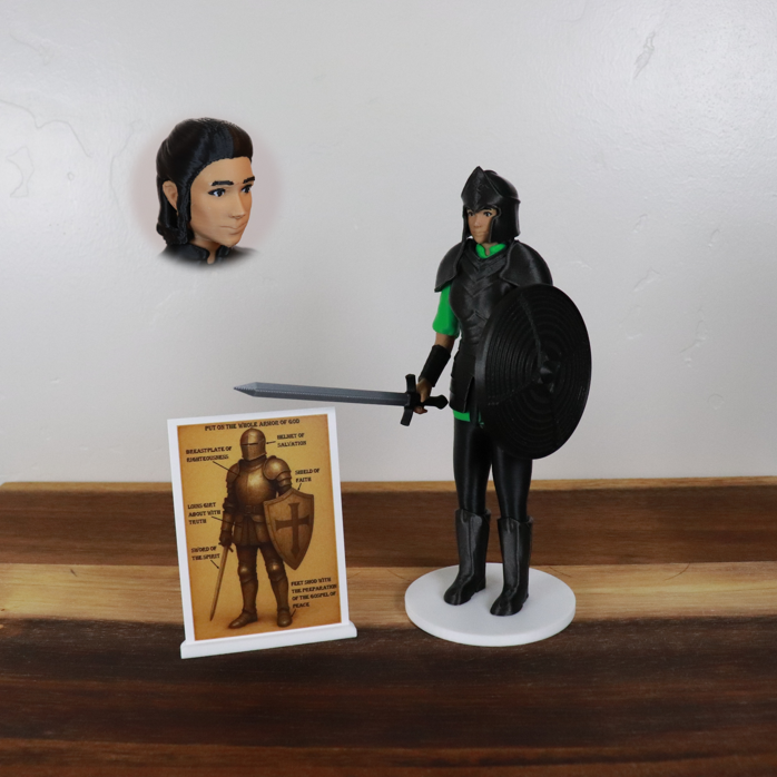 Armor of God Warrior - WOMAN (Green Tunic)