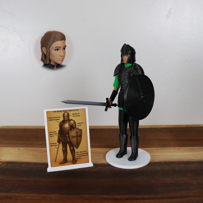 Armor of God Warrior - WOMAN (Green Tunic)