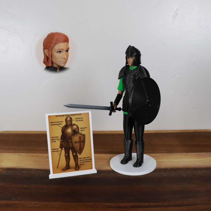 Armor of God Warrior - WOMAN (Green Tunic)