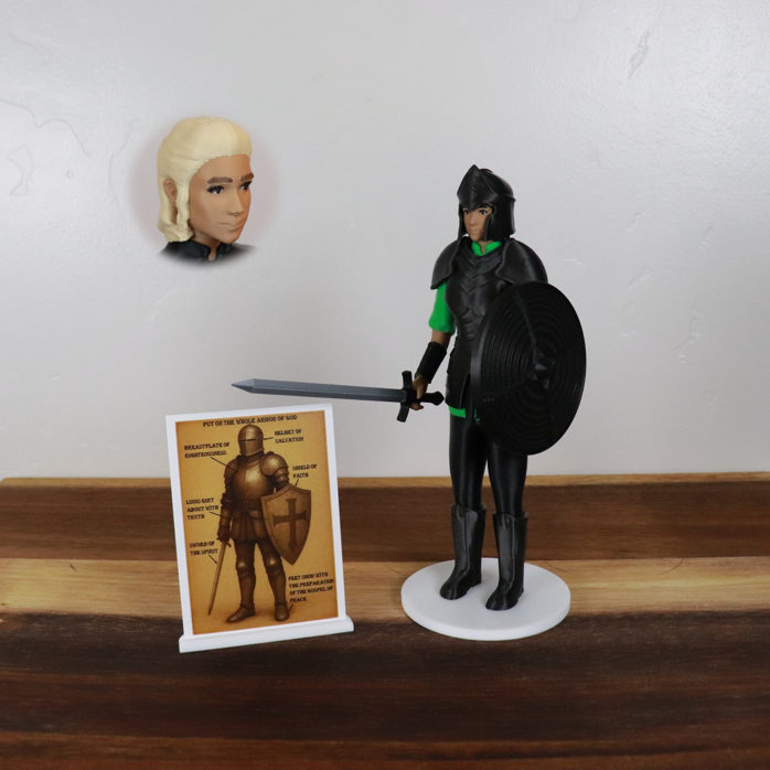 Armor of God Warrior - WOMAN (Green Tunic)