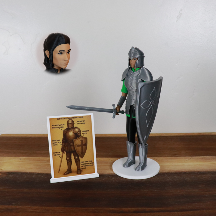 Armor of God Warrior - WOMAN (Green Tunic)