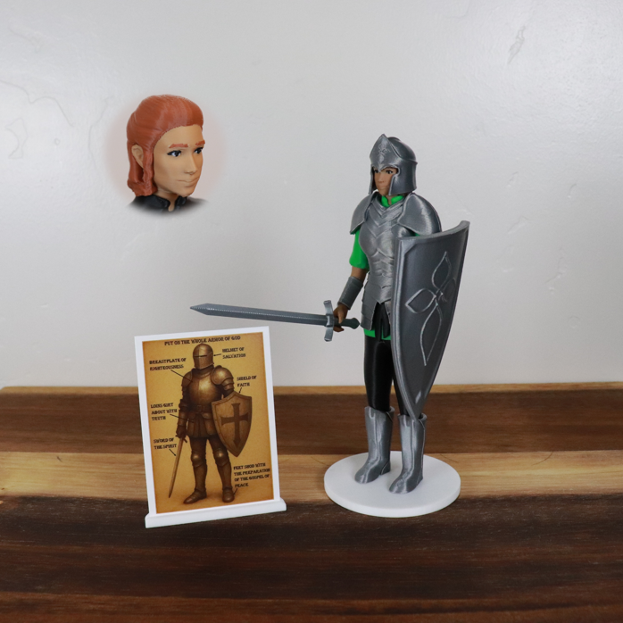 Armor of God Warrior - WOMAN (Green Tunic)