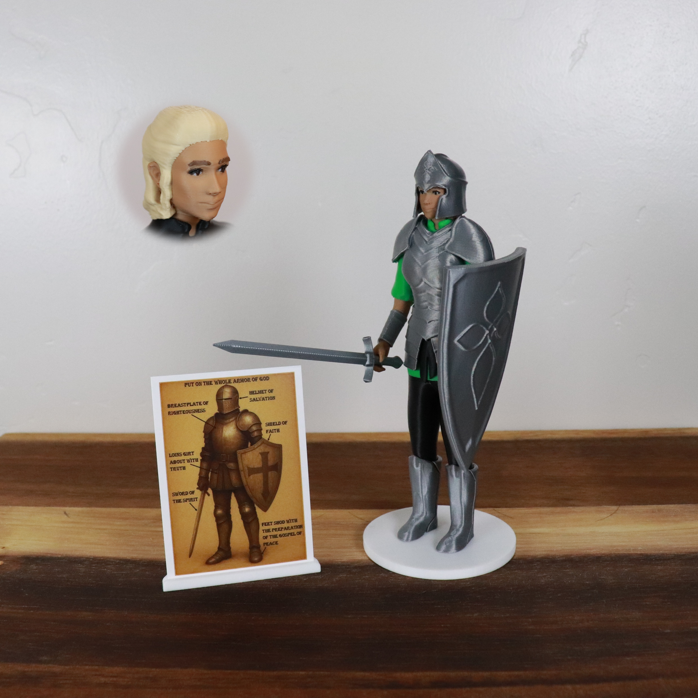 Armor of God Warrior - WOMAN (Green Tunic)