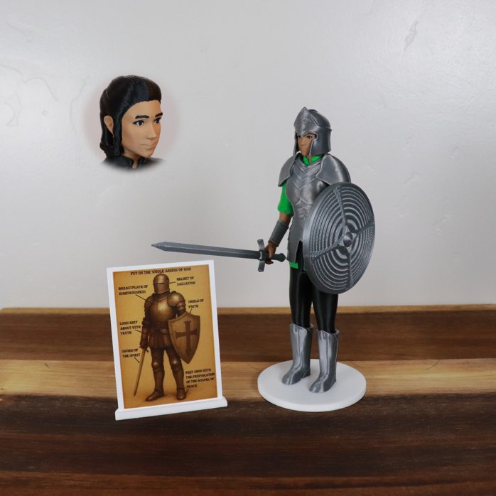 Armor of God Warrior - WOMAN (Green Tunic)