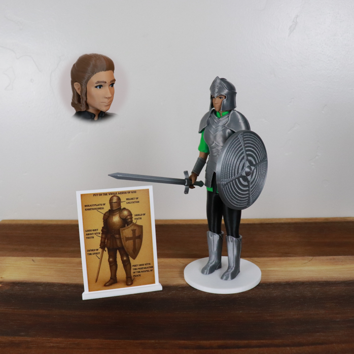 Armor of God Warrior - WOMAN (Green Tunic)