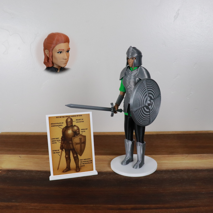 Armor of God Warrior - WOMAN (Green Tunic)