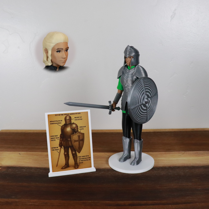 Armor of God Warrior - WOMAN (Green Tunic)