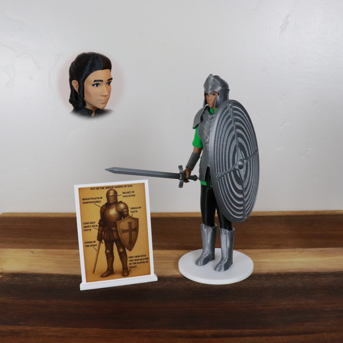 Armor of God Warrior - WOMAN (Green Tunic)