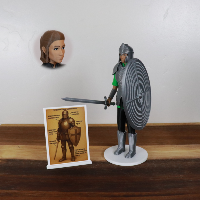 Armor of God Warrior - WOMAN (Green Tunic)