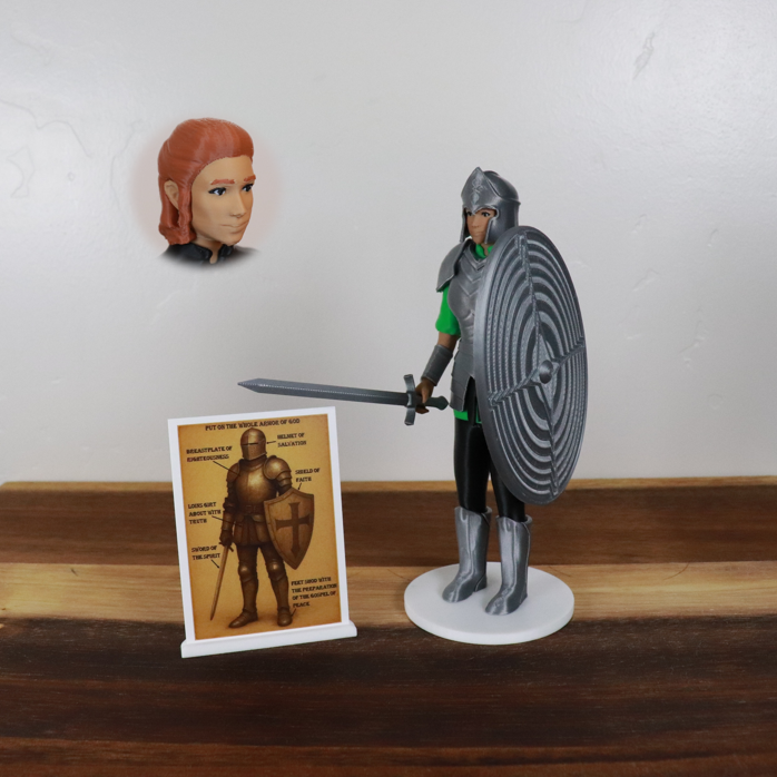 Armor of God Warrior - WOMAN (Green Tunic)