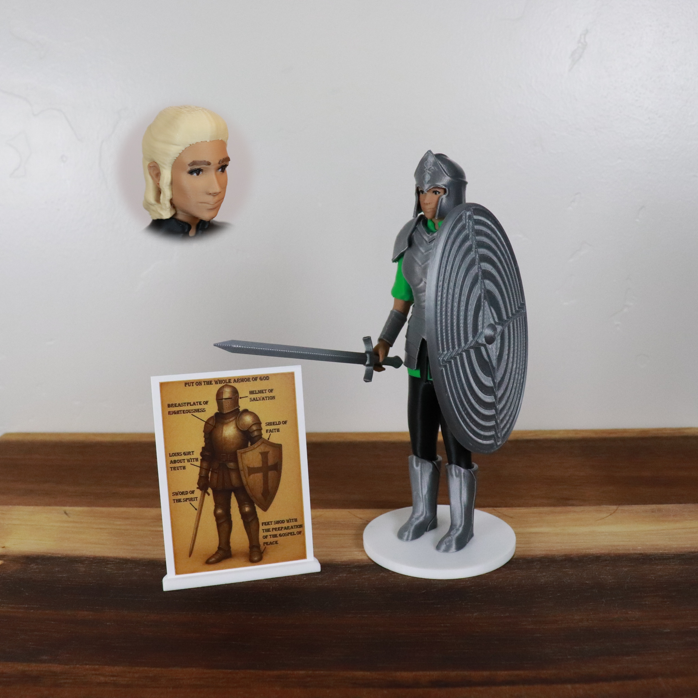 Armor of God Warrior - WOMAN (Green Tunic)