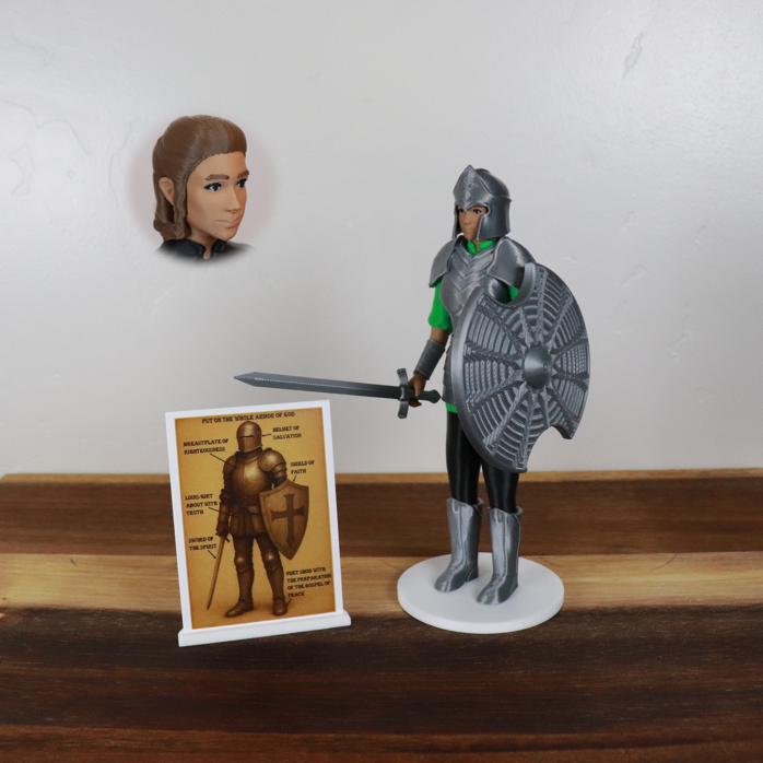 Armor of God Warrior - WOMAN (Green Tunic)