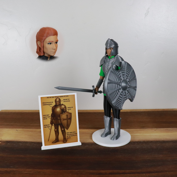 Armor of God Warrior - WOMAN (Green Tunic)