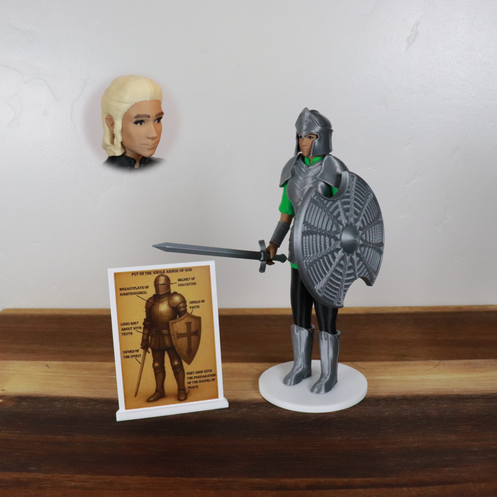 Armor of God Warrior - WOMAN (Green Tunic)