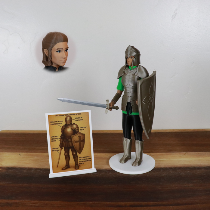 Armor of God Warrior - WOMAN (Green Tunic)