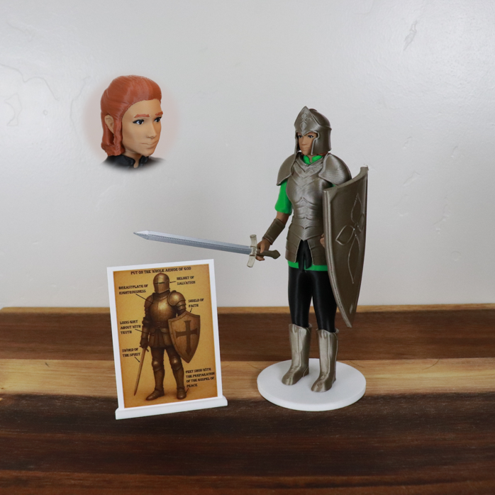 Armor of God Warrior - WOMAN (Green Tunic)