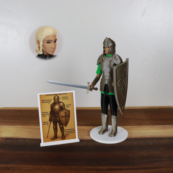 Armor of God Warrior - WOMAN (Green Tunic)