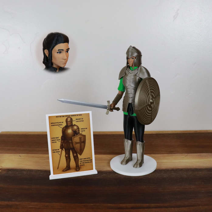 Armor of God Warrior - WOMAN (Green Tunic)