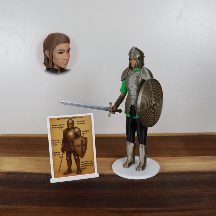 Armor of God Warrior - WOMAN (Green Tunic)