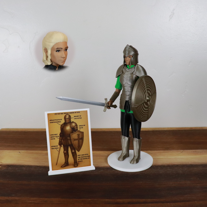 Armor of God Warrior - WOMAN (Green Tunic)