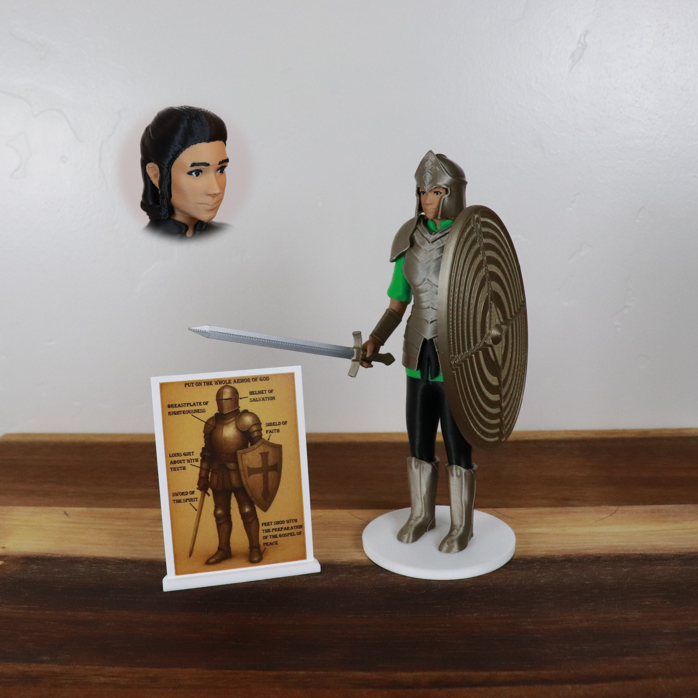 Armor of God Warrior - WOMAN (Green Tunic)