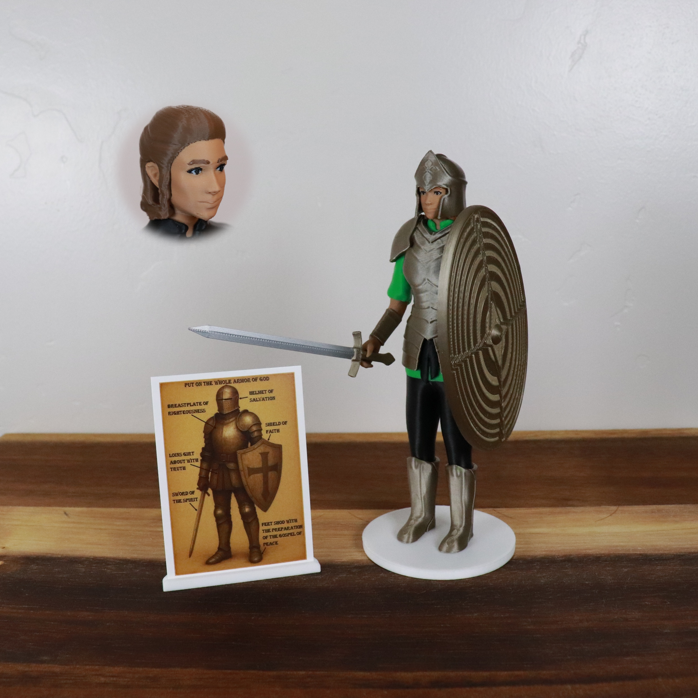 Armor of God Warrior - WOMAN (Green Tunic)