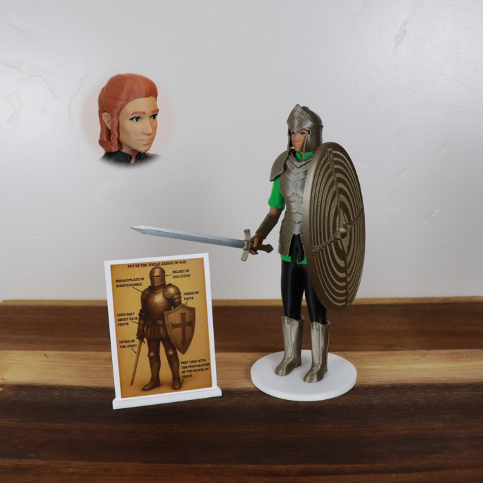 Armor of God Warrior - WOMAN (Green Tunic)