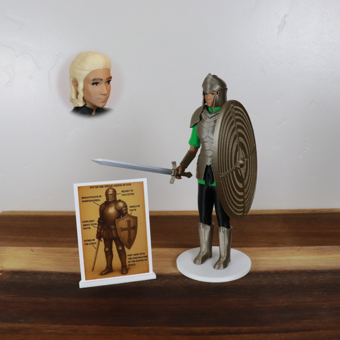 Armor of God Warrior - WOMAN (Green Tunic)