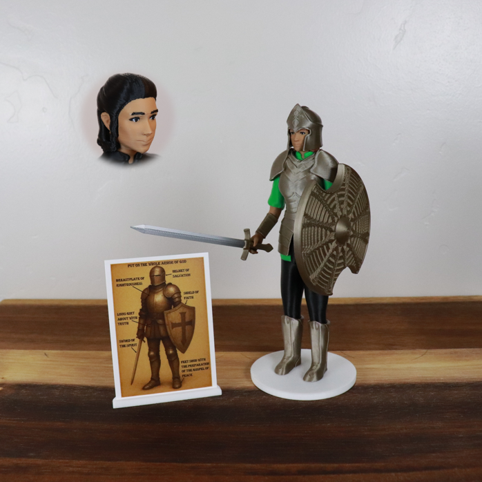 Armor of God Warrior - WOMAN (Green Tunic)