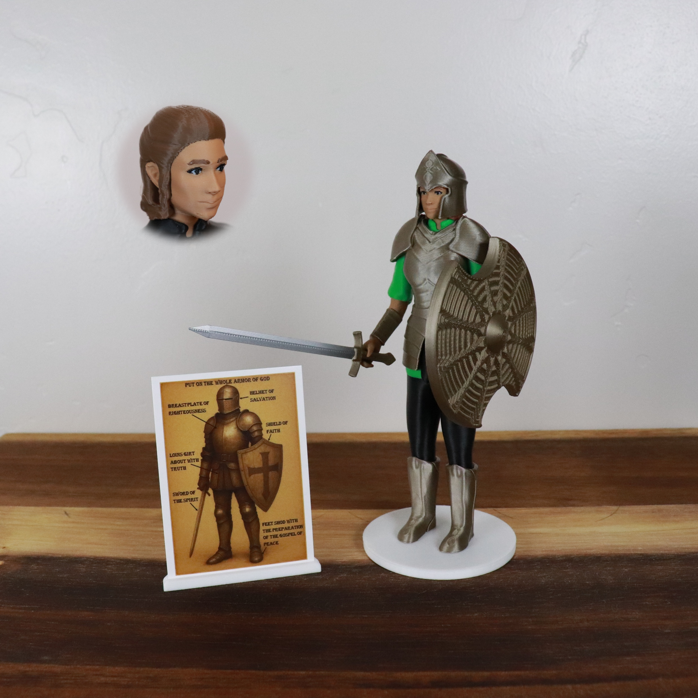 Armor of God Warrior - WOMAN (Green Tunic)