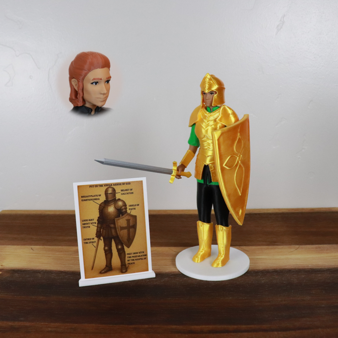 Armor of God Warrior - WOMAN (Green Tunic)