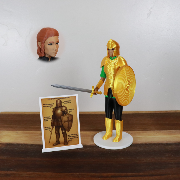 Armor of God Warrior - WOMAN (Green Tunic)