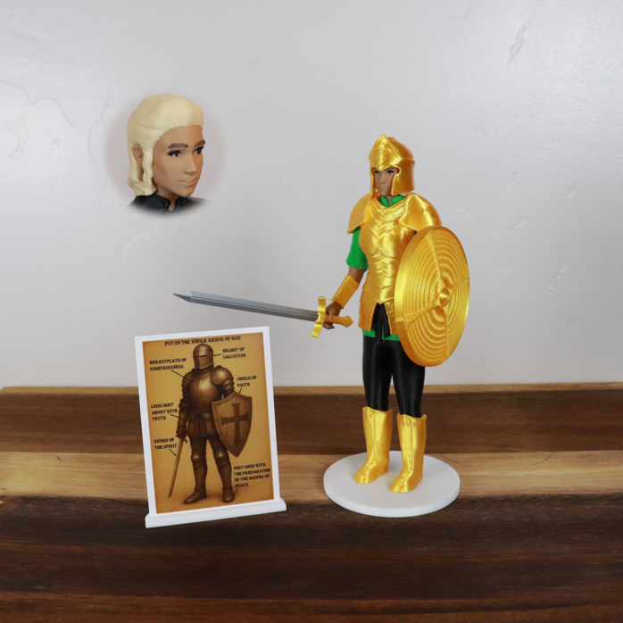 Armor of God Warrior - WOMAN (Green Tunic)