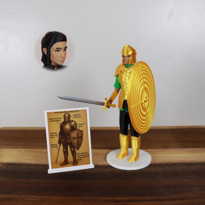 Armor of God Warrior - WOMAN (Green Tunic)