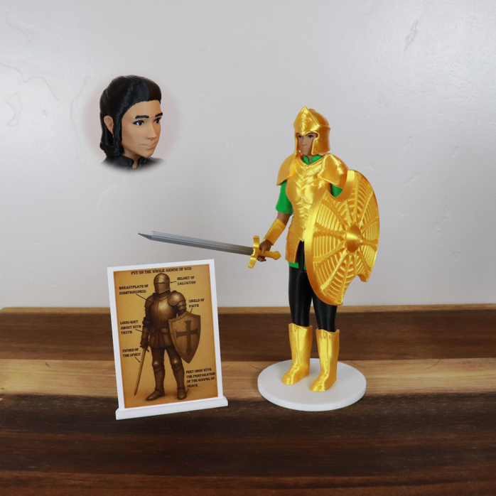 Armor of God Warrior - WOMAN (Green Tunic)