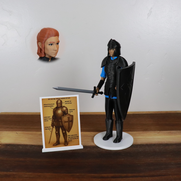 Armor of God Warrior - WOMAN (Cyan Tunic)