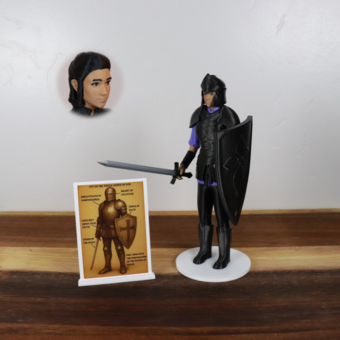 Armor of God Warrior - WOMAN (Purple Tunic)