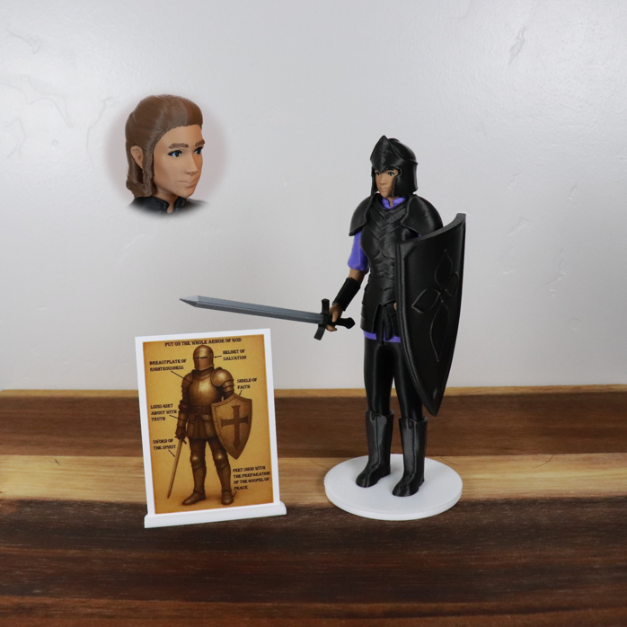 Armor of God Warrior - WOMAN (Purple Tunic)