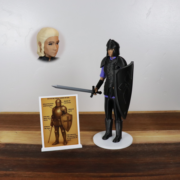 Armor of God Warrior - WOMAN (Purple Tunic)