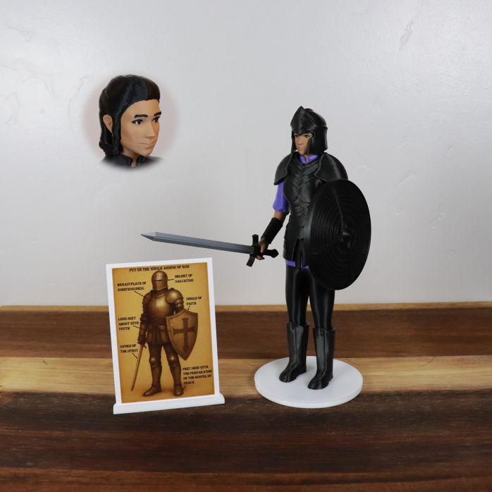 Armor of God Warrior - WOMAN (Purple Tunic)