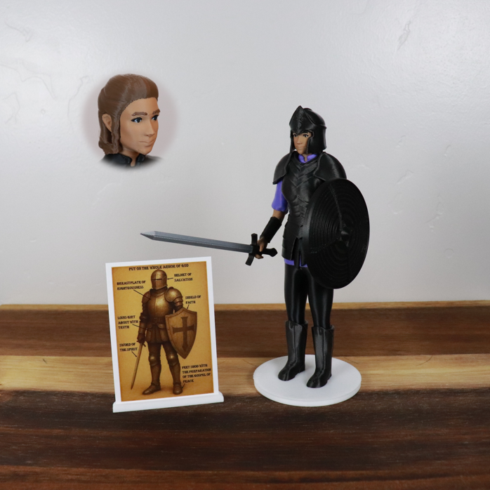 Armor of God Warrior - WOMAN (Purple Tunic)